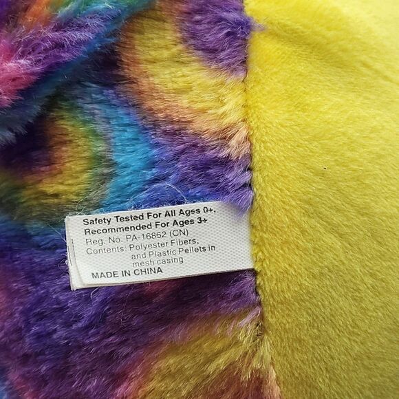 Scent Sations Big Eyes Rainbow Unicorn Plush Tablet Holder 14" - Picture 5 of 7